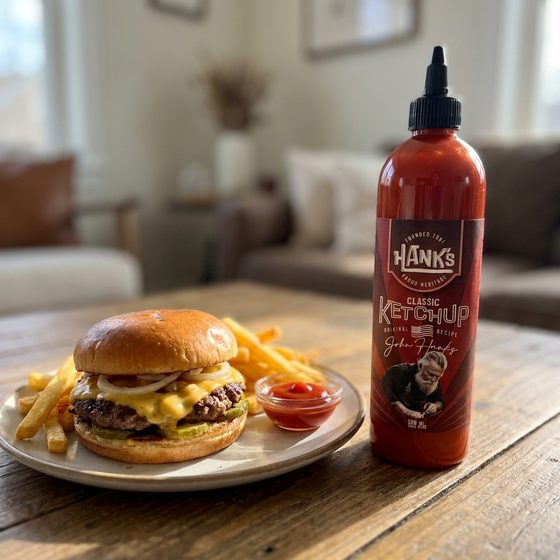 Cliente usando Hanks Classic Ketchup